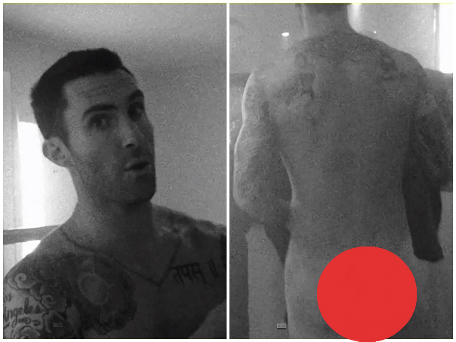 Sao ngoại-sao nội - Adam Levine "trần như nhộng" trong MV mới