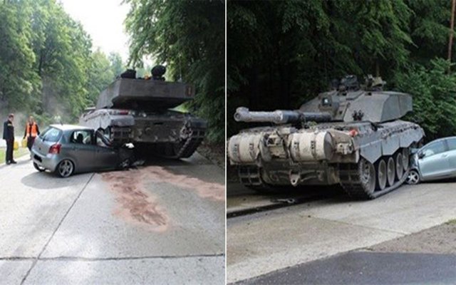 Ô tô - Xe máy - Video: sinh viên lái xe Toyota lao vào xe tăng 62 tấn