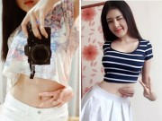 Bạn trẻ - Cuộc sống - Hot girl Việt &quot;ăn theo&quot; trào lưu “lấy tay chạm rốn“