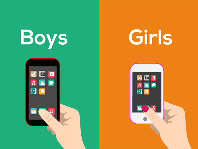 Thời trang Hi-tech - Sự khác biệt giữa con trai và con gái khi dùng smartphone