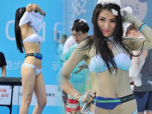 Xu hướng thời trang - Người mẫu mặc bikini khuấy động lễ hội thể thao TQ