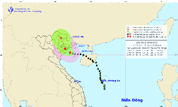 Tin tức trong ngày - Chiều nay, bão số 1 đổ bộ vào Quảng Ninh-Thái Bình