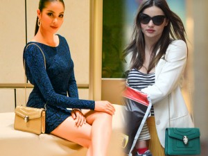 Người mẫu - Hoa hậu - Phạm Hương &quot;đụng&quot; túi hiệu 100 triệu với Miranda Kerr