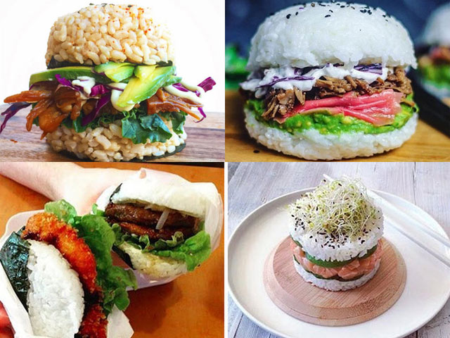 Giới trẻ "phát sốt" với burger nhân sushi kiểu mới