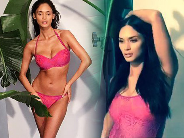 Người mẫu - Hoa hậu - Tân hoa hậu hoàn vũ "nóng rực" trong hậu trường áo tắm