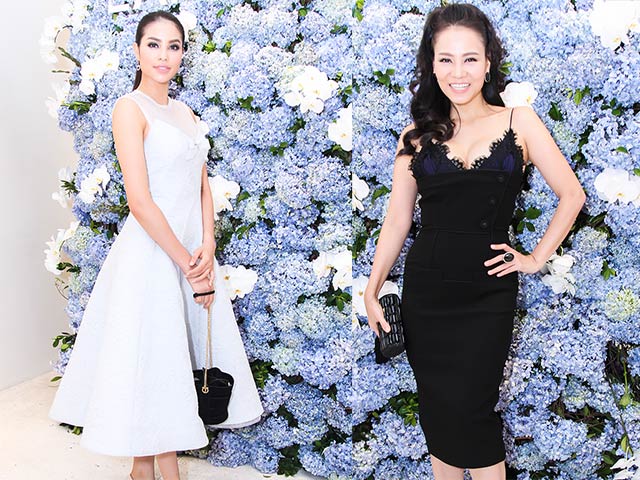 Người mẫu - Hoa hậu - Thu Minh gợi cảm, Phạm Hương kín đáo đối lập tại sự kiện