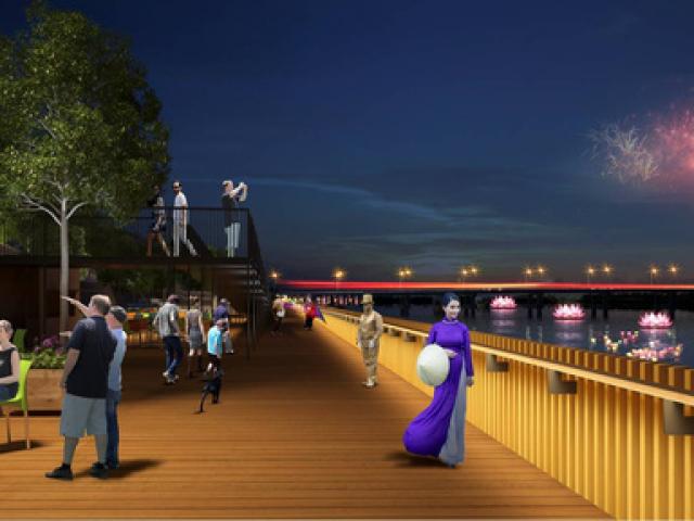 Tin tức trong ngày - Huế sẽ làm đường đi bộ lát gỗ ngoài trời dọc sông Hương