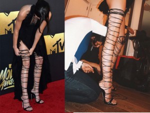 Người mẫu - Hoa hậu - Kendall Jenner vất vả vì đôi sandal sexy, phiền toái