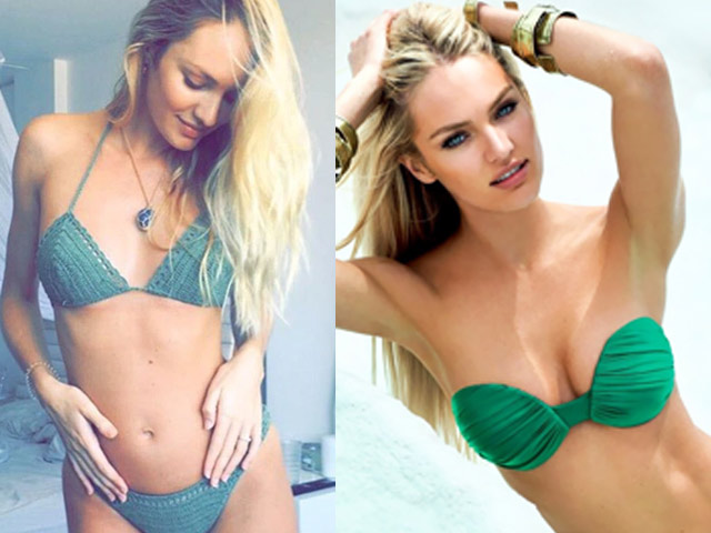 Xu hướng thời trang - "Thiên thần nội y sexy nhất" mặc bikini khoe bụng bầu