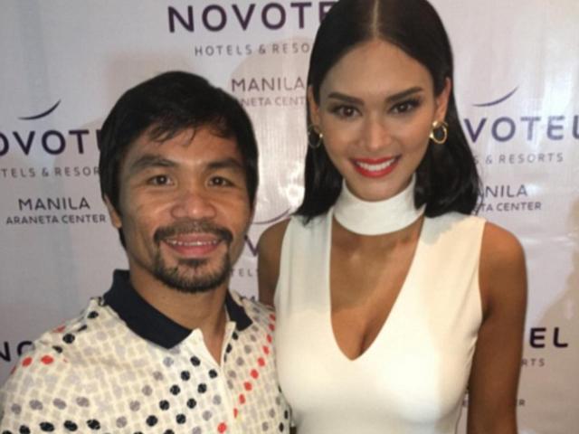 Thể thao - Pacquiao đắm đuối bên Hoa hậu Hoàn vũ ngày trở về