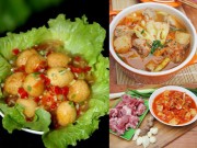 Ẩm thực - Ngon cơm với trứng cút sốt ớt, canh sườn nấu kim chi