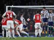 Video bóng đá hot - Video đầy đủ trận Arsenal - West Brom đá bù vòng 30 NHA