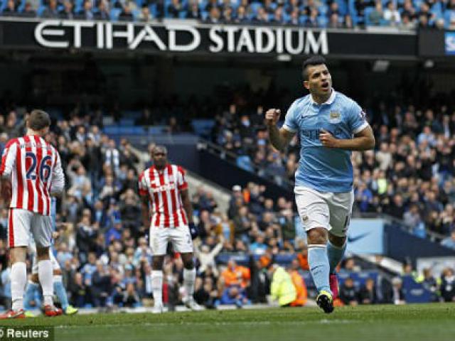 Video bóng đá hot - Video đầy đủ trận Man City - Stoke vòng 35 NHA