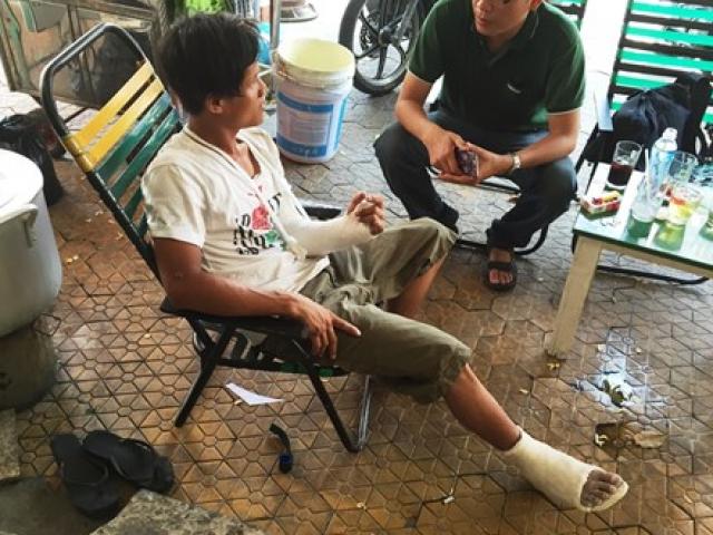 Tin tức trong ngày - Thanh niên bị đuổi đánh gãy tay, chân sau va chạm xe