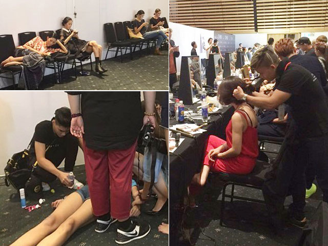 Xu hướng thời trang - Người mẫu mất đồ, ngất xỉu ở hậu trường Tuần thời trang