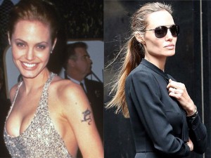 Ngôi sao điện ảnh - Loạt ảnh Angelina Jolie gầy trơ xương vì bệnh biếng ăn