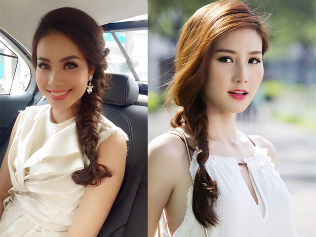 Làm đẹp - Tóc bím lệch năng động, nữ tính "mê hoặc" mỹ nhân Việt