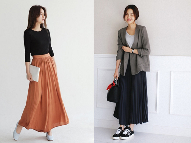 Thời trang công sở - Quần ống rộng: Thuốc chữa mặc xấu mùa hè