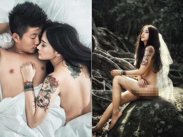 Trọn bộ ảnh cưới nude của cặp đôi Đà Nẵng