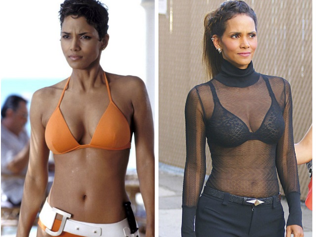 Bí quyết mặc đẹp - Nữ diễn viên 007 khoe khuôn ngực đầy đặn ở tuổi 49