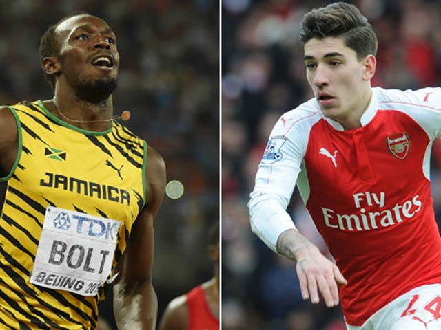 Bóng đá - SAO Arsenal "thách đấu" tốc độ với Usain Bolt