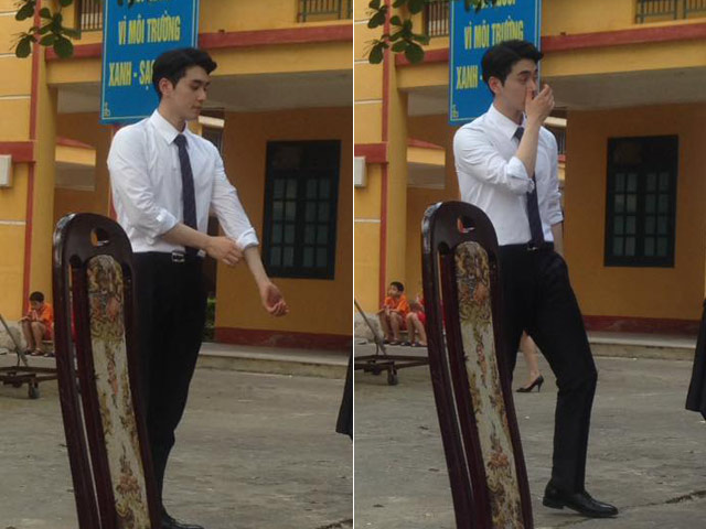 Bạn trẻ - Cuộc sống - "Soái ca" Hàn Quốc diện sơ mi khiến fan Việt điêu đứng