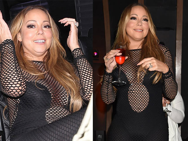 Xu hướng thời trang - Váy khoe 80% cơ thể của Mariah Carey bị chê thảm hại
