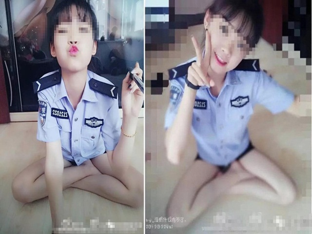 Nữ cảnh sát TQ bị sa thải vì chụp ảnh “tự sướng“ thô tục