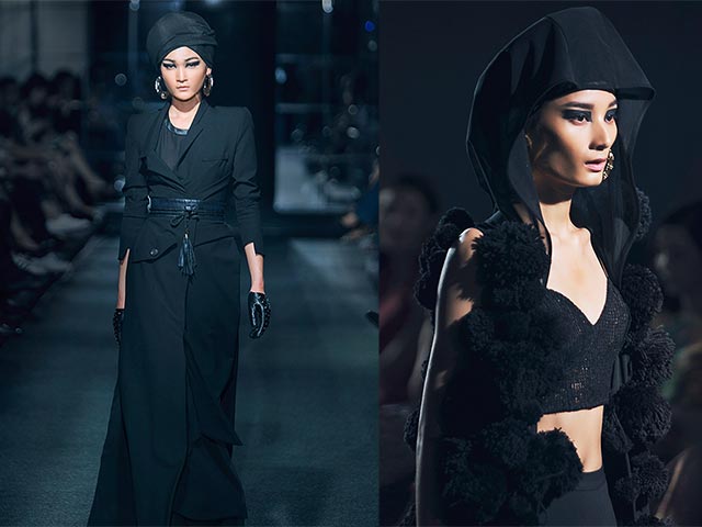 Xu hướng thời trang - Yếm, váy đụp, khăn mỏ quạ chưa bao giờ "chất" đến thế