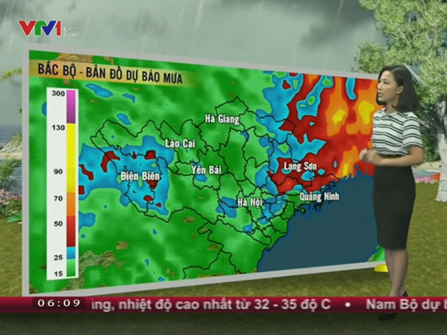 Tin tức trong ngày - Dự báo thời tiết VTV ngày 13/5: Mưa dồn dập ở Bắc Bộ