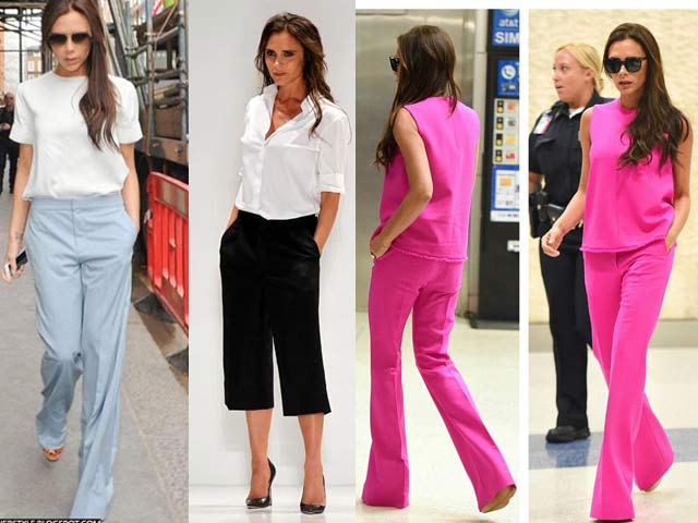 Thời trang công sở - Victoria Beckham - siêu sao "thuần hóa" quần ống rộng