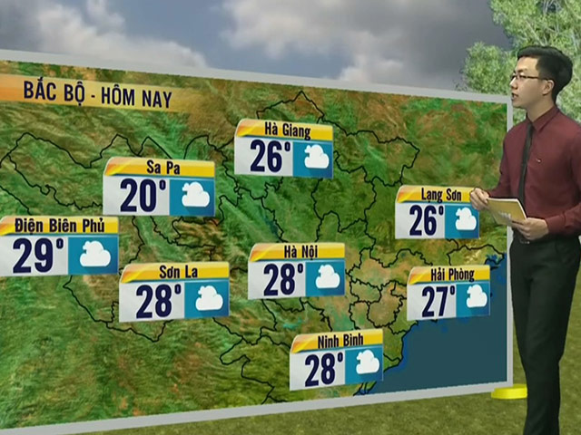 Tin tức trong ngày - Dự báo thời tiết VTV 16/5: Miền Bắc dịu mát