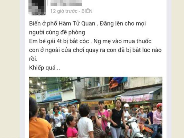 Tin tức trong ngày - Bác tin mẹ đi mua thuốc con gái bị bắt cóc giữa Thủ đô