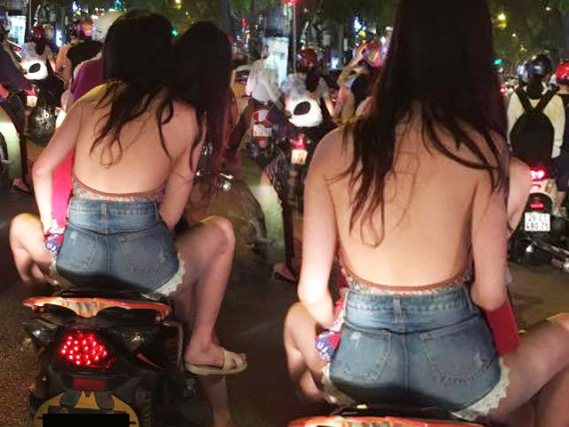 Mốt khoe lưng chính thức xuống phố Hà Nội ngày chớm hè