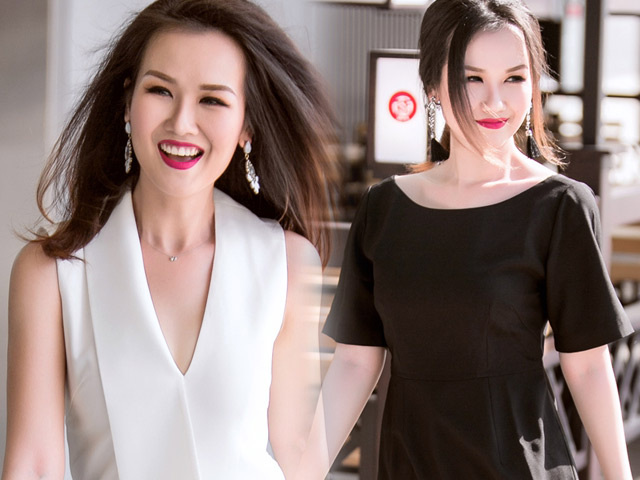 Thời trang công sở - Nữ ca sĩ trẻ gợi ý mặc đồ đen, trắng cho nàng công sở