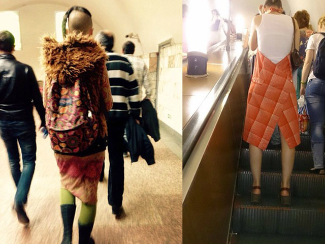 Cười 24h - Thời trang không bao giờ "đụng hàng" chốn công cộng