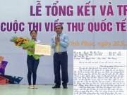 Giáo dục - du học - Bức thư đạt giải Nhất thi Viết thư UPU năm 2016