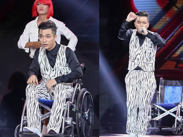 Yanbi ngồi xe lăn hát vẫn bị loại khỏi X-Factor