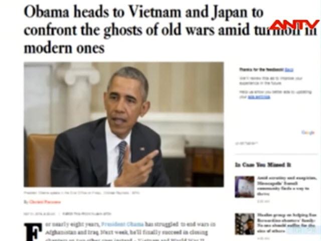 Video An ninh - Báo quốc tế dồn dập đưa tin ông Obama thăm Việt Nam