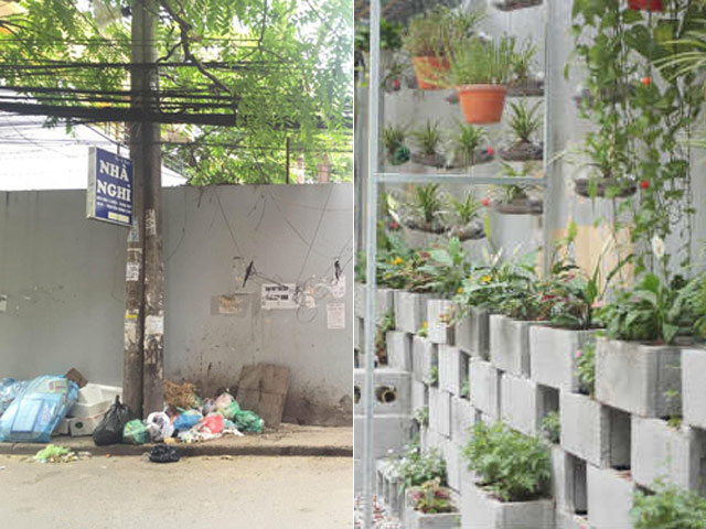 Bạn trẻ - Cuộc sống - Bãi rác "dọn 10 năm không sạch" thành vườn hoa lý tưởng