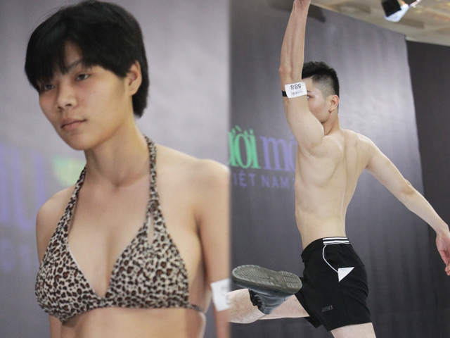 Người mẫu - Hoa hậu - HN: Chàng trai gây chú ý với màn mặc đồ bơi nhảy múa