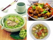 Ẩm thực - F5 thực đơn với canh cua thiên lý, thịt xào chua ngọt