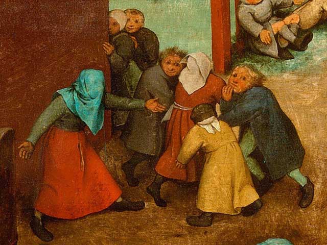 Hình ảnh những trò chơi thời ấu thơ trong bức vẽ 500 năm tuổi