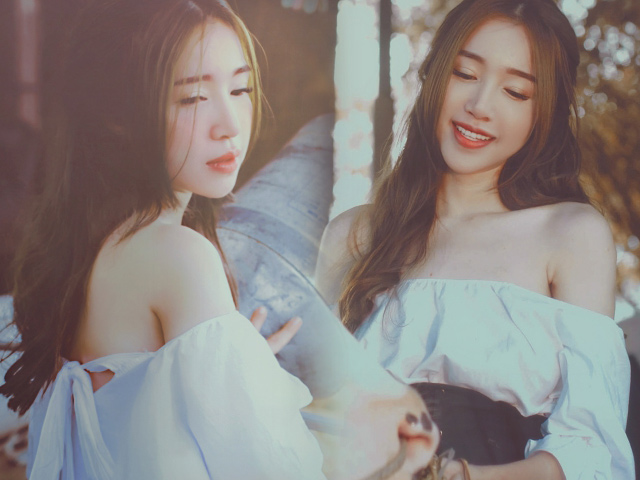 Người mẫu - Hoa hậu - Elly Trần trễ nải vai thon, hóa cô gái chăn bò