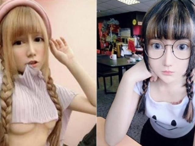Bạn trẻ - Cuộc sống - Sốc vì mặt mộc của cô gái xinh như búp bê