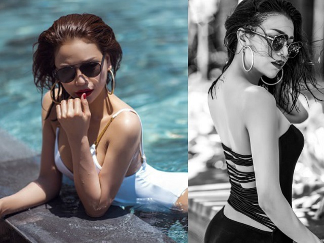 Bí quyết mặc đẹp - Trà Ngọc Hằng diện bikini "đốt cháy" biển Đà Nẵng