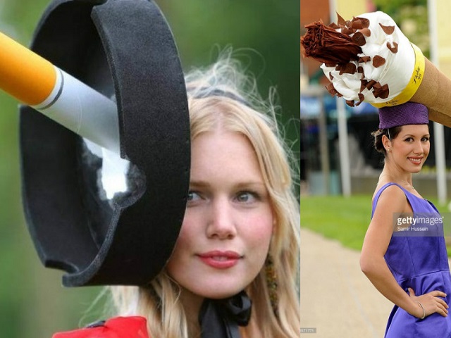 Bộ sưu tập mũ độc, lạ, hài hước ở trường đua ngựa Anh