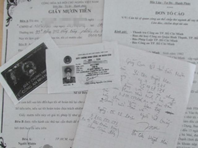 Pháp luật - Vợ một công an gán thẻ giả của chồng vay tiền tỉ