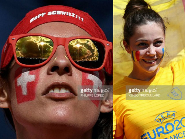 Thời trang - Fan nữ "cực ngầu" đi xem Euro ở Pháp tối qua