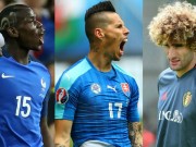 Bóng đá - Ảnh đẹp Euro 16/6: Pogba, Fellaini và kiểu tóc dị nhất